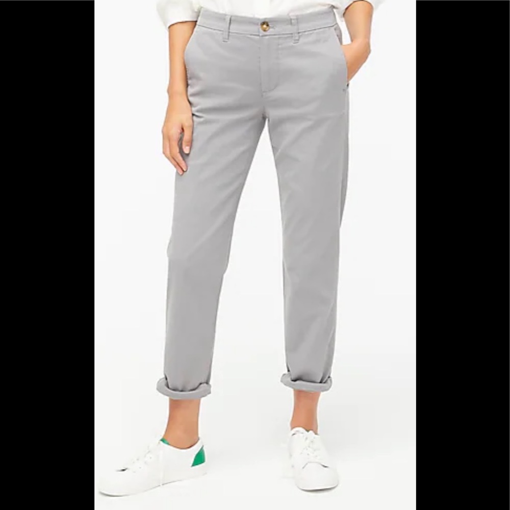 JCrew Factory High Rise Girlfriend Chinos Sz 8
